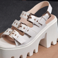2019 Women's Retro Open-Toe Wedge Sandals (Comfort)
