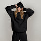 Women's Fashion Solid Color Hooded Top