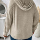 Plus Size Drawstring Dropped Shoulder Hooded T-Shirt