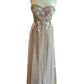 Women's Strapless Floral Gown