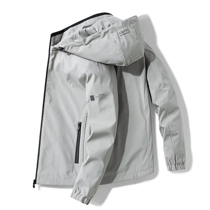 Youth Handsome Fleece-lined Thick Jacket Men