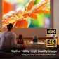 4K high-definition 5G home projector, multi-functional immersive home theater, supports Wi Fi connection for Android and Apple d