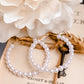 Beautiful Pearl Hoops