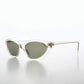 Shallow Lens Extreme Cat Eye Sunglass - Alexa