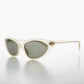 Shallow Lens Extreme Cat Eye Sunglass - Alexa