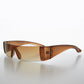 Colored Lens Mini Visor Wrap Deadstock Sunglass - Ari