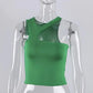 Halter Tight-fitting Sleeveless Top
