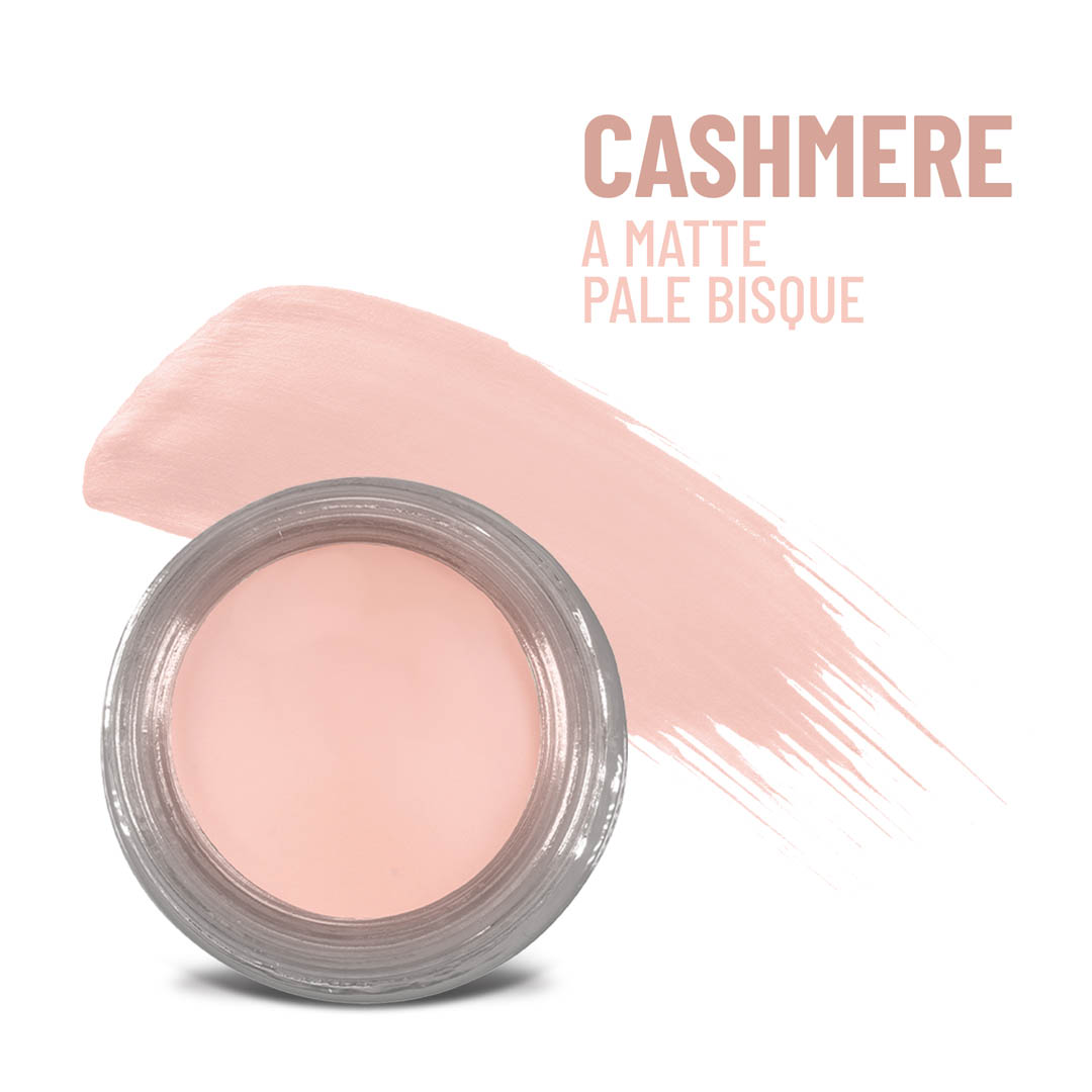 Cashmere Any Wear Creme - A Waterproof Multi-tasking creme to powder product for eyes, cheeks & lips. Can be worn anywhere