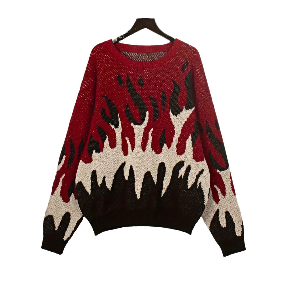 Women's Long Sleeve Round Neck Pullover Sweater