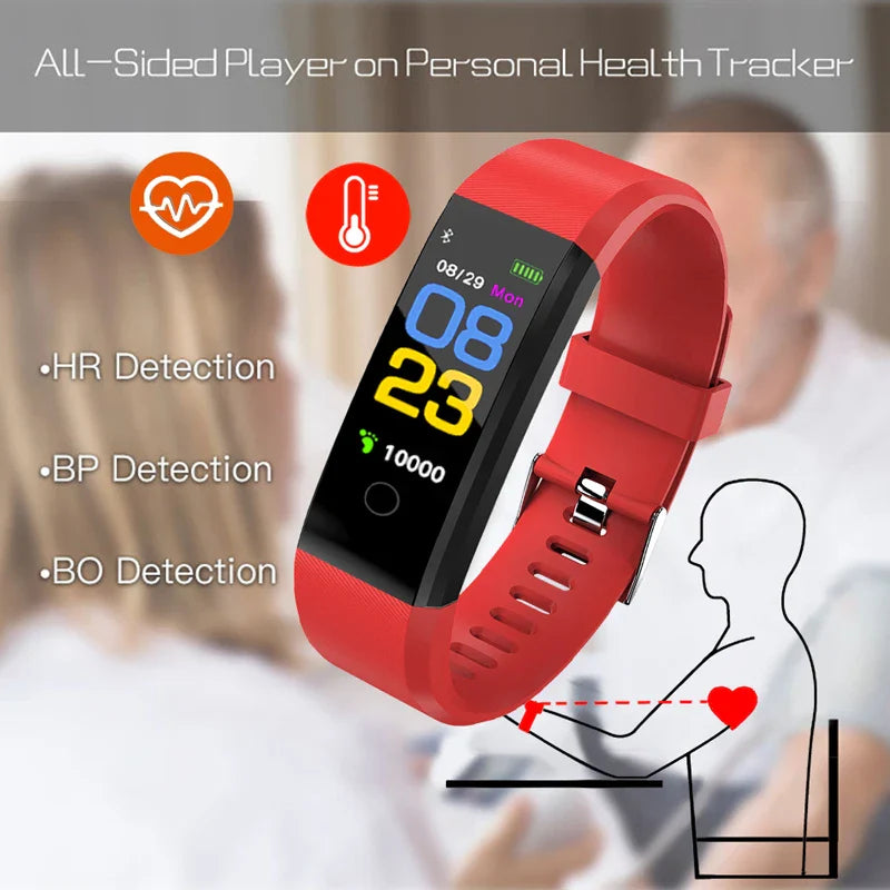 Unisex Smartwatch Heart Rate & Fitness Tracker