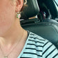 Beautiful Vintage Rose Earrings