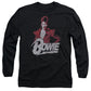 David Bowie Diamond David Mens Long Sleeve Shirt Black Officially Licensed