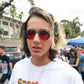 Red Lens Steampunk Sunglass with Folding Side Shields - Bram 7
