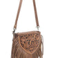 Hand tooled Fringe Bag