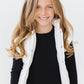 Black L/S Ruffle Tee