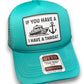 Boat Throat Foam Snapback