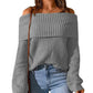 Off-the-Shoulder Sweater