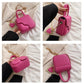 Heartfelt Charm Messenger Bag - Trendy Small Square Bag with Heart Charm