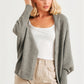 Batwing Sleeve Open Front Cardigan