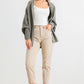 Batwing Sleeve Open Front Cardigan