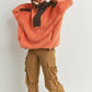 Two-toned Cozy Hooded Sweater