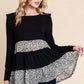 Solid Tiered Fashion Top