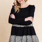 Solid Tiered Fashion Top