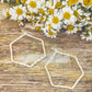 Beautiful Geometric Gold or Silver Earrings