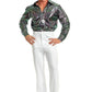 Men's Psychedelic Swirl Disco Shirt Costume