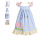 Blueberi Boulevard Baby Girls Gingham Bumblebee Sundress, 6-9 Months