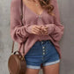Pink Zipper Hooded Sweater