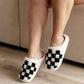 Checked Out Slippers in Black **FINAL SALE**