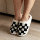 Checked Out Slippers in Black **FINAL SALE**