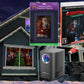Christmas Digital Decoration Kit Includes 7 AtmosFX® Video Effects for Christmas + HD Super Bright Projector + 48” x 72” Holographic Projection Screen