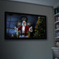 Christmas Digital Decoration Kit Includes 7 AtmosFX® Video Effects for Christmas + HD Super Bright Projector + 48” x 72” Holographic Projection Screen
