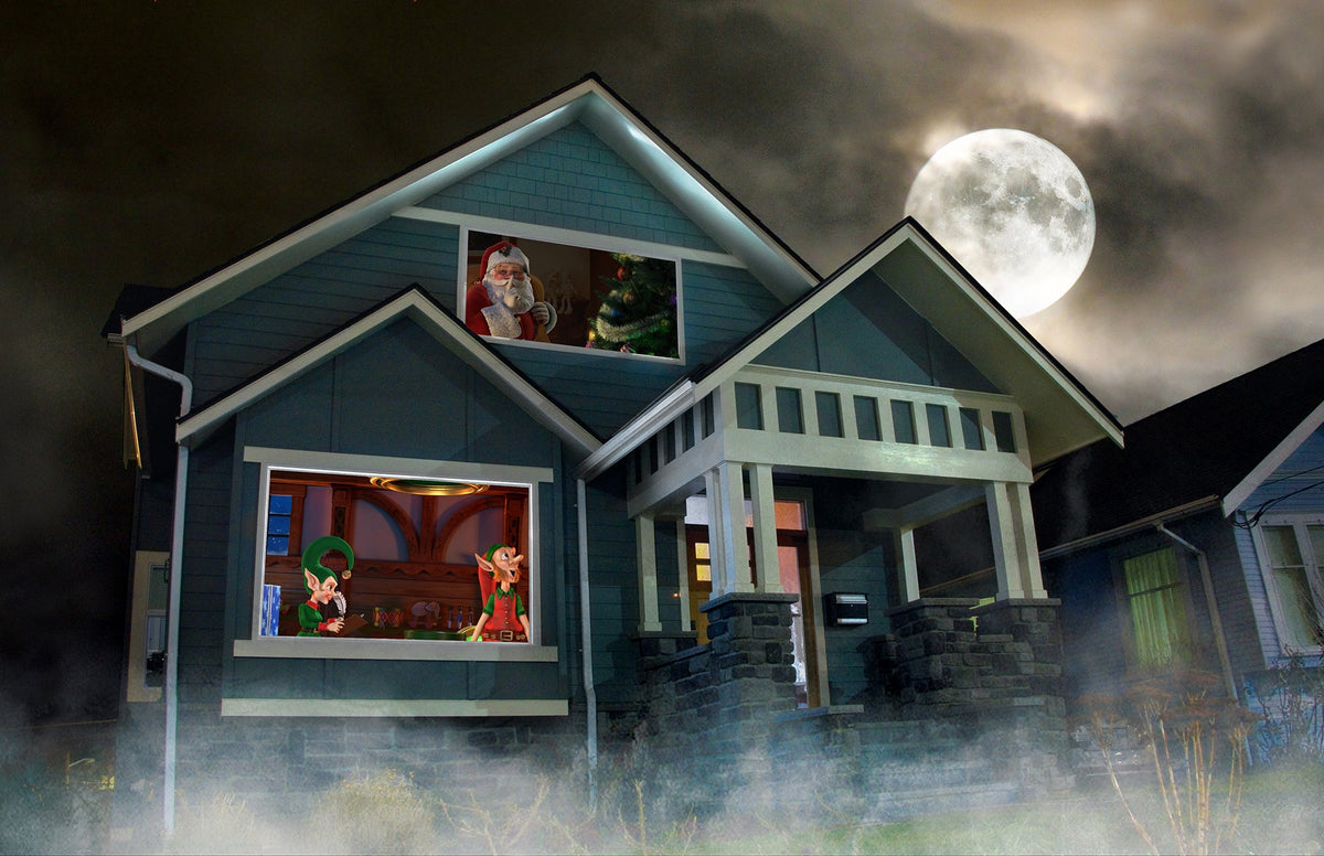 AtmosFX Halloween Digital Decoration USB - 4 Seasons + 48" x 72" Projection Screen