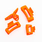 Claw Clip Set of 4 in Orange **FINAL SALE**
