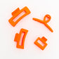 Claw Clip Set of 4 in Orange **FINAL SALE**
