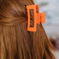 Claw Clip Set of 4 in Orange **FINAL SALE**