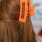 Claw Clip Set of 4 in Orange **FINAL SALE**