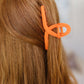 Claw Clip Set of 4 in Orange **FINAL SALE**