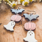 Adorable Wooden Halloween Earrings