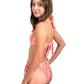 Twist-Tie Bikini Set | Red & Yellow
