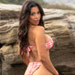 Twist-Tie Bikini Set | Red & Yellow