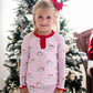 Vintage Santa Red Trimmed Pima Pajama Set-FINAL SALE