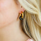 Dark Drops Beaded Huggie Earrings **FINAL SALE**