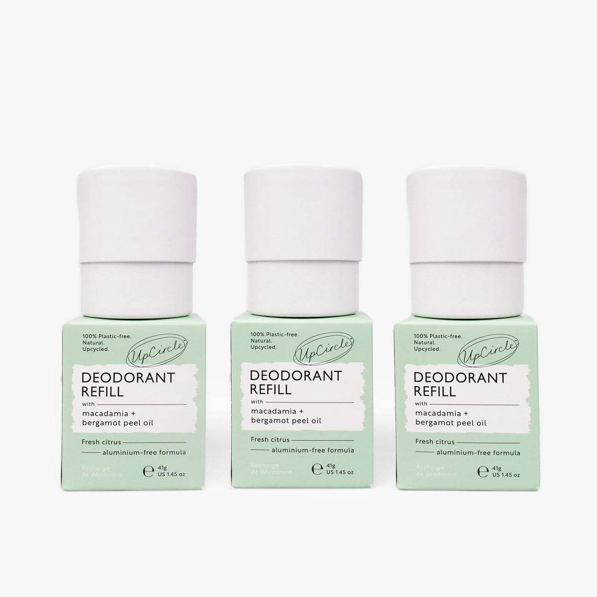 3x Deodorant Refills with Macadamia + Bergamot