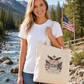 Core Cotton Tote Ladies One Nation Under God