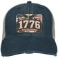 1776 Built For Freedom Distressed Ollie Cap