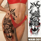 Full Temporary Tattoo Watercolor Sheets